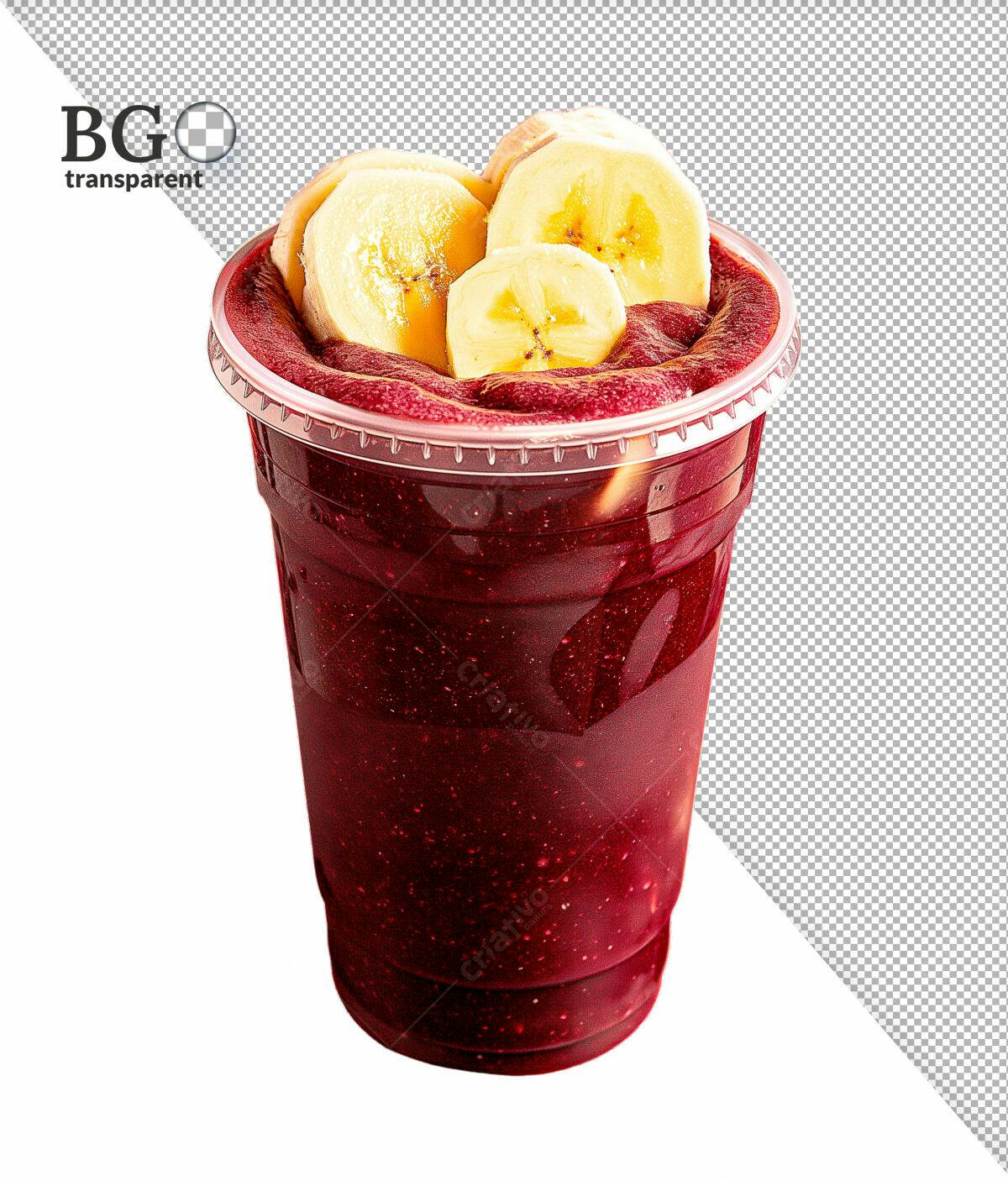 Açaí com Banana PSD Editável