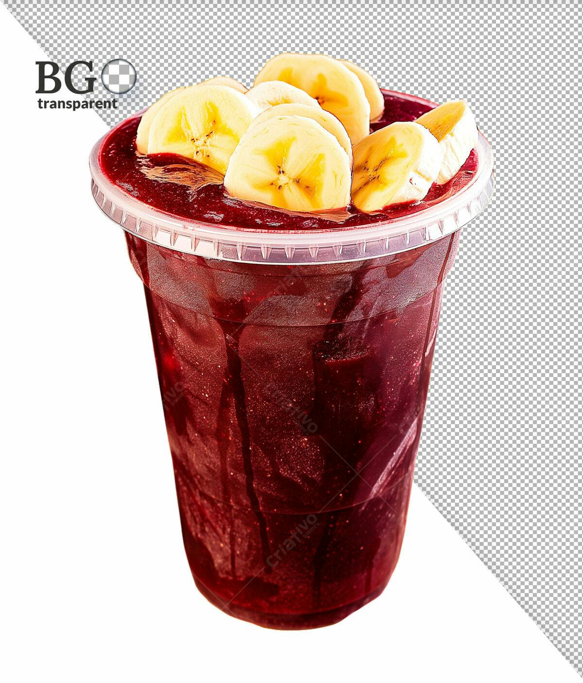 Psd para Açaí com Banana PSD Editável