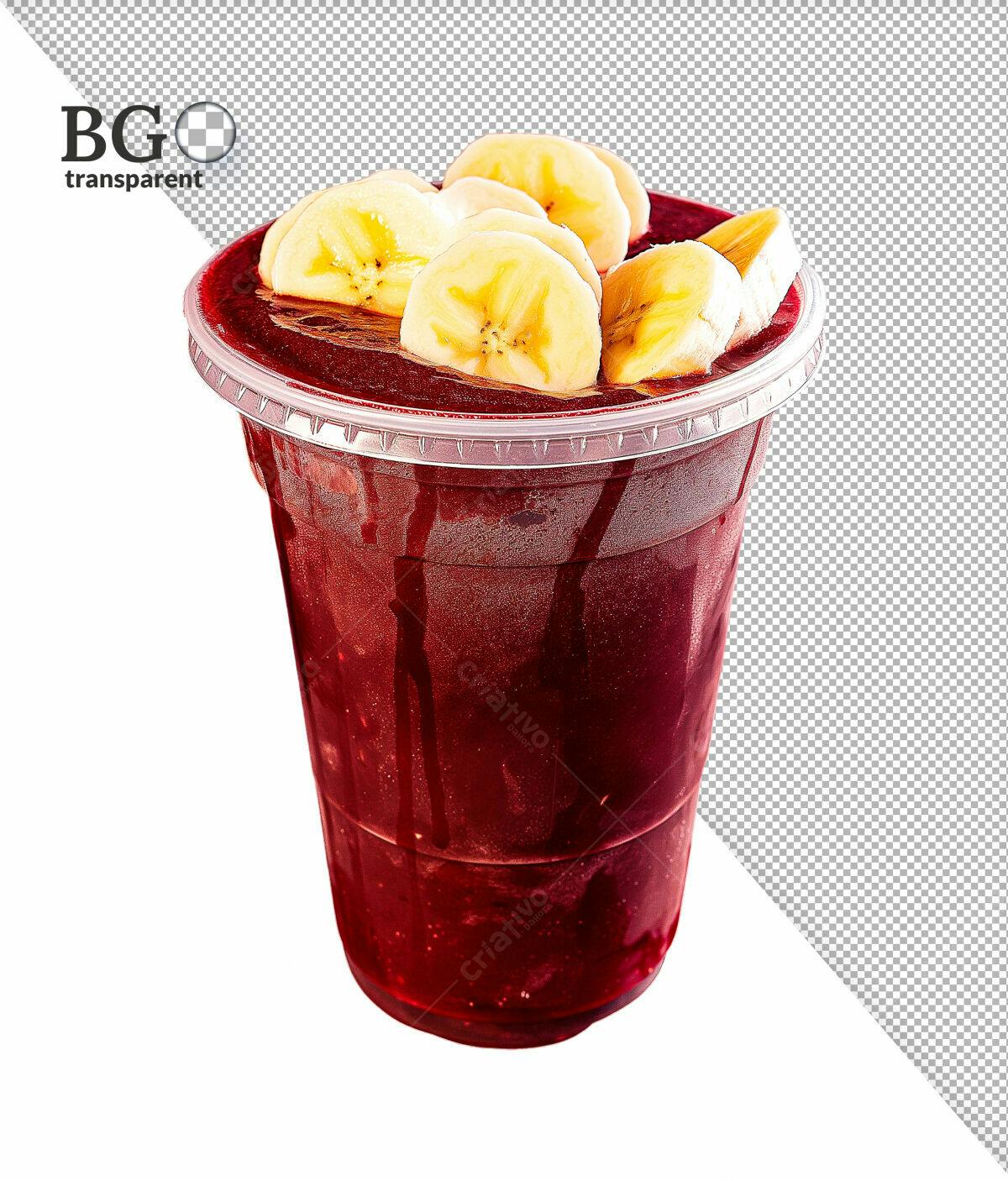 Açaí com Banana PSD Editável
