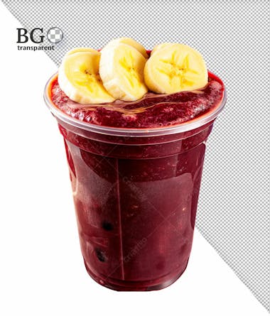 Copo de açaí em alta qualidade para composição