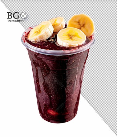 Copo de açaí em alta qualidade para composição