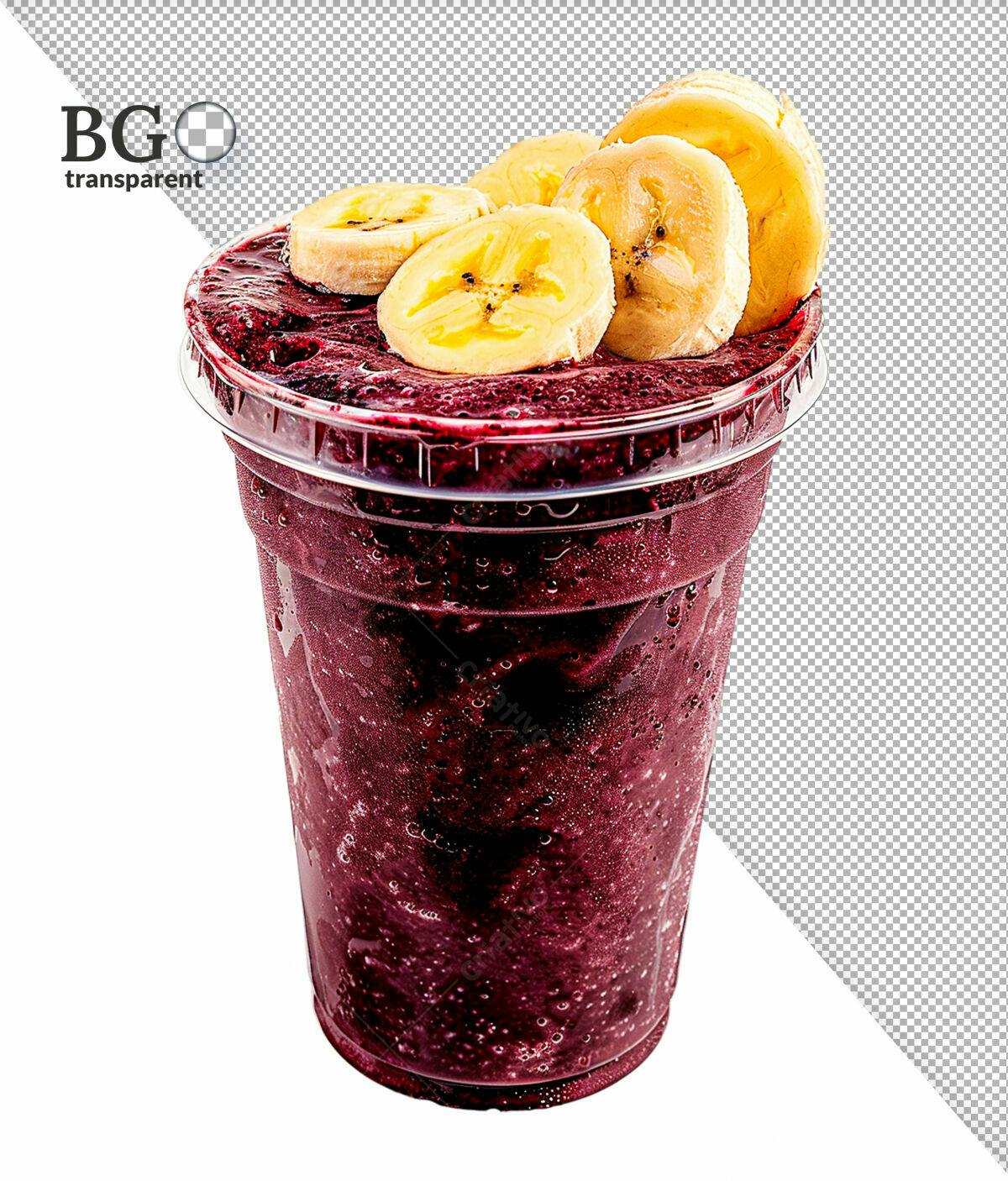 Açaí com Banana PSD Editável