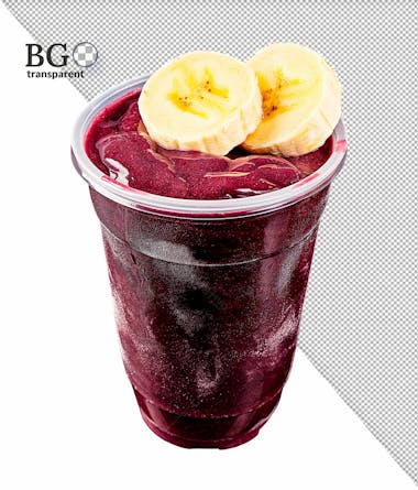 Copo de açaí em alta qualidade para composição