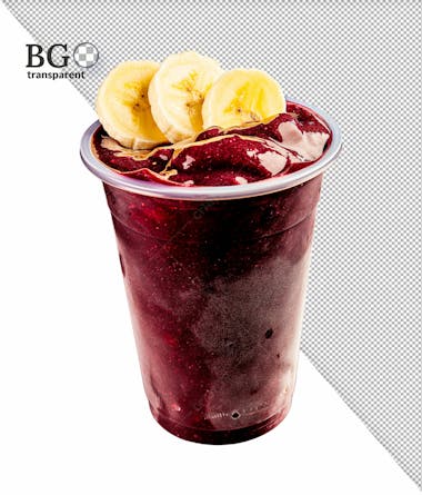 Copo de açaí em alta qualidade para composição