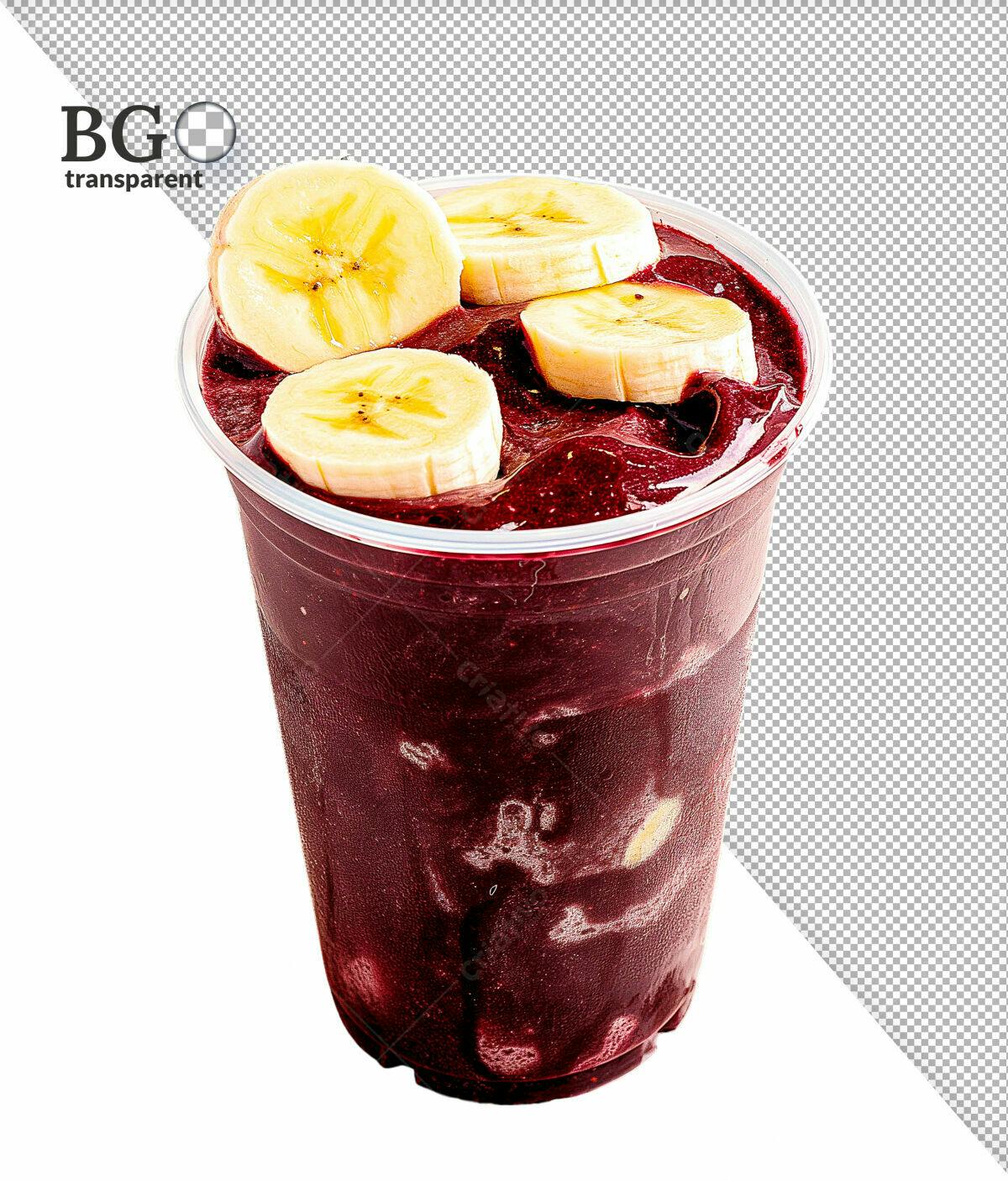 PSD Açaí com Banana para Lanchonete PSD Editável
