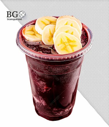 Copo de açaí em alta qualidade para composição