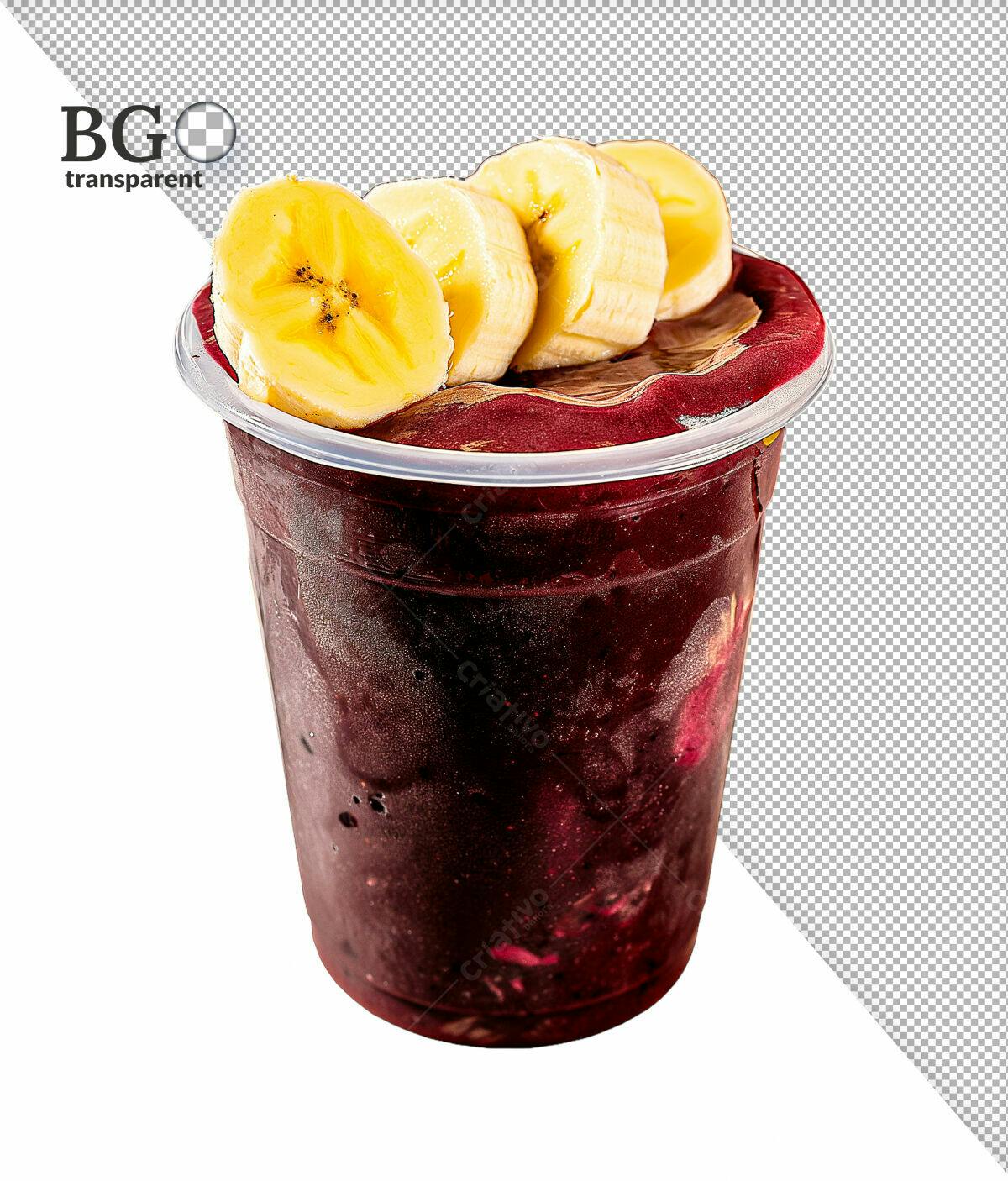 Açaí com Banana PSD Editável