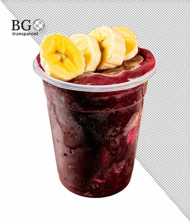 Copo de açaí em alta qualidade para composição