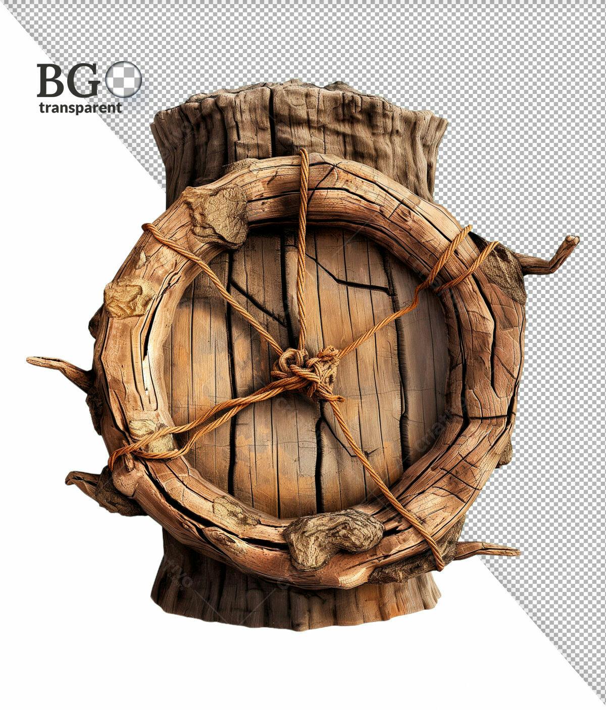 Moldura de Madeira Rustica PSD Editável