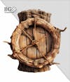 High quality 3d wooden element for composition