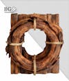 High quality wooden 3d element for composition