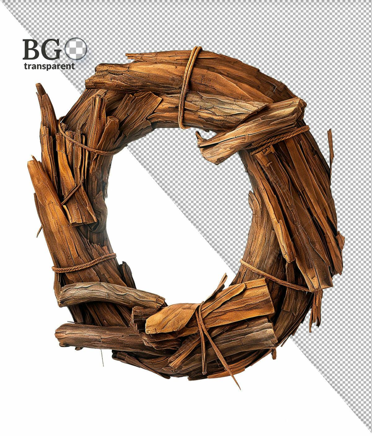 Moldura de Madeira Rustica PSD Editável
