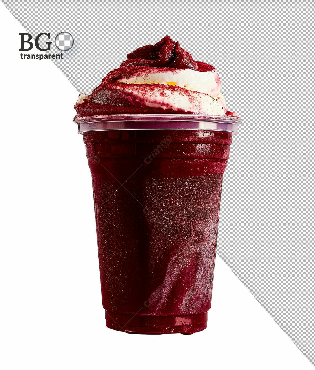 Psd Açaí com Creme para Cardápio de Lanchonete PSD Editável