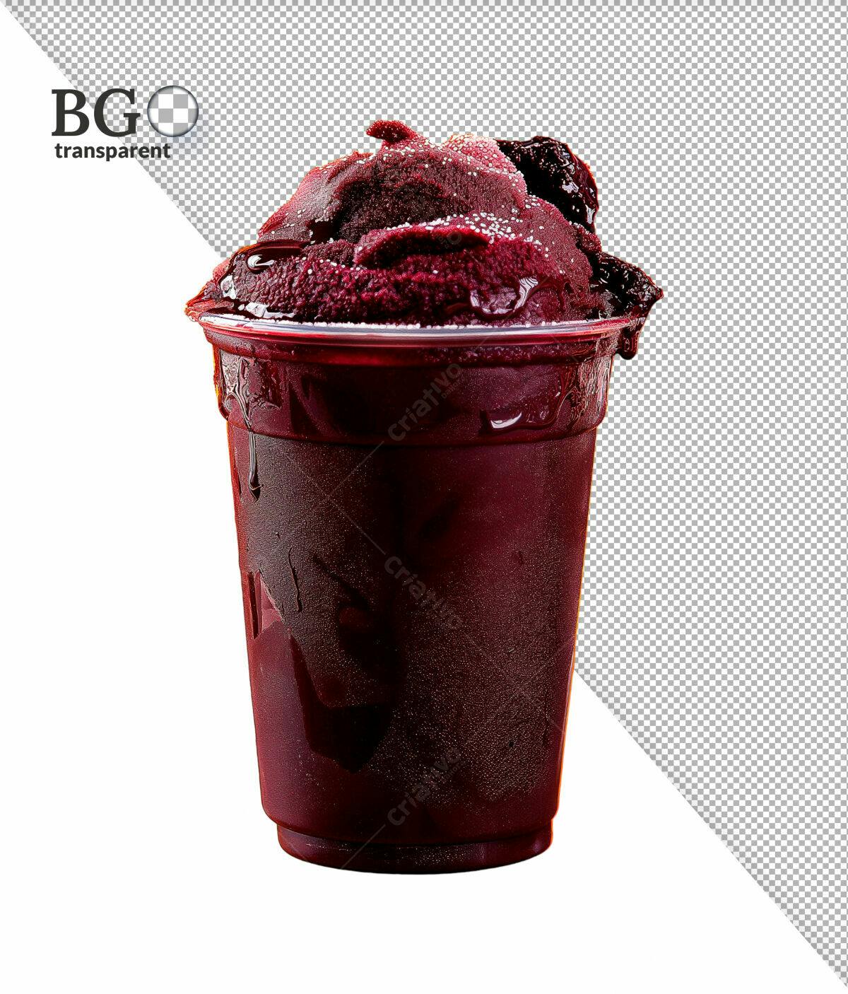Açaí em Copo PSD Editável