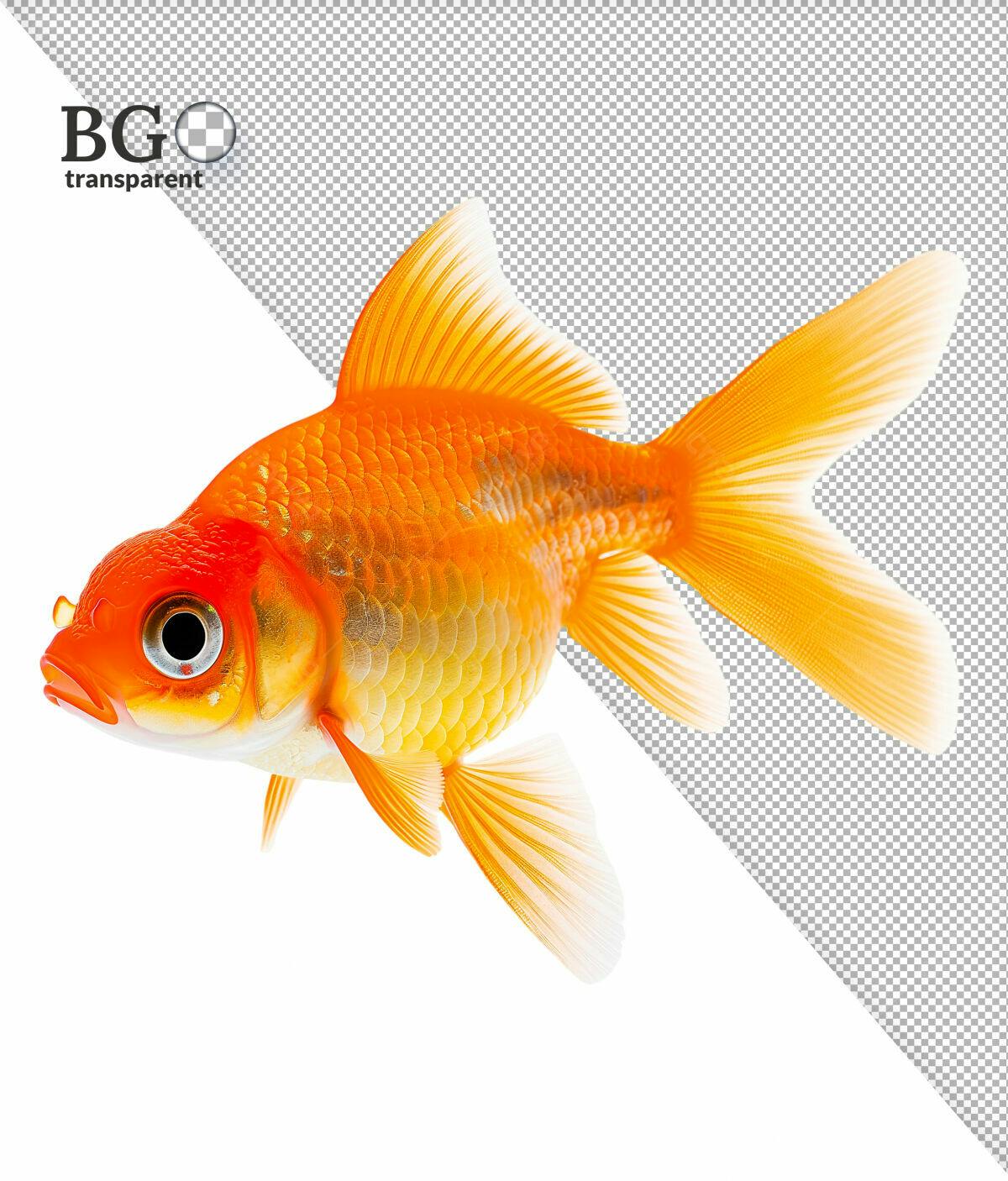 Imagem Peixe Dourado PSD Editável