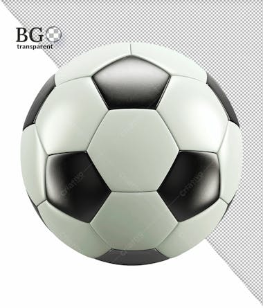 Bola de futebol 3d em alta qualidade para composição