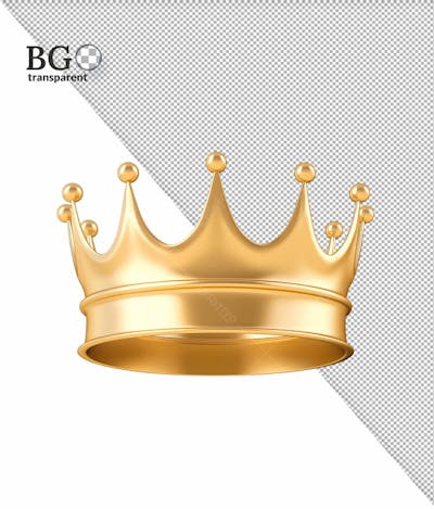 Coroa De Ouro Em Alta Qualidade Para Composição