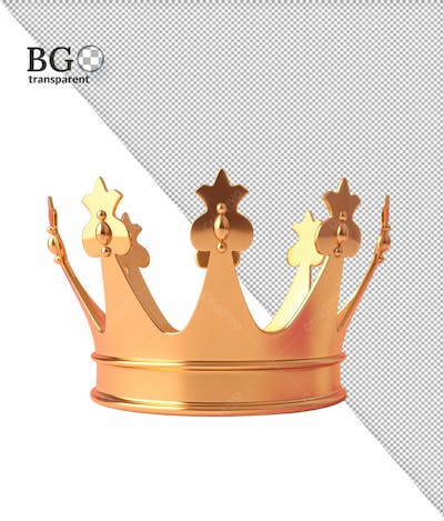 Coroa De Ouro Em Alta Qualidade Para Composição