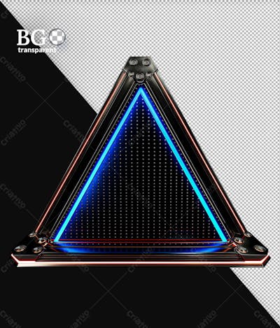 Elemento 3D De Metal Em Alta Qualidade Para Composição
