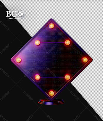 Elemento 3D De Metal Em Alta Qualidade Para Composição