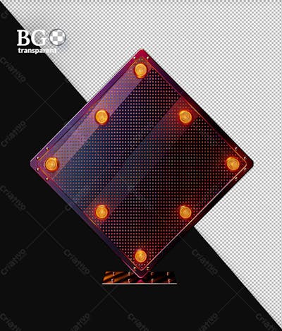 Elemento 3D De Metal Em Alta Qualidade Para Composição