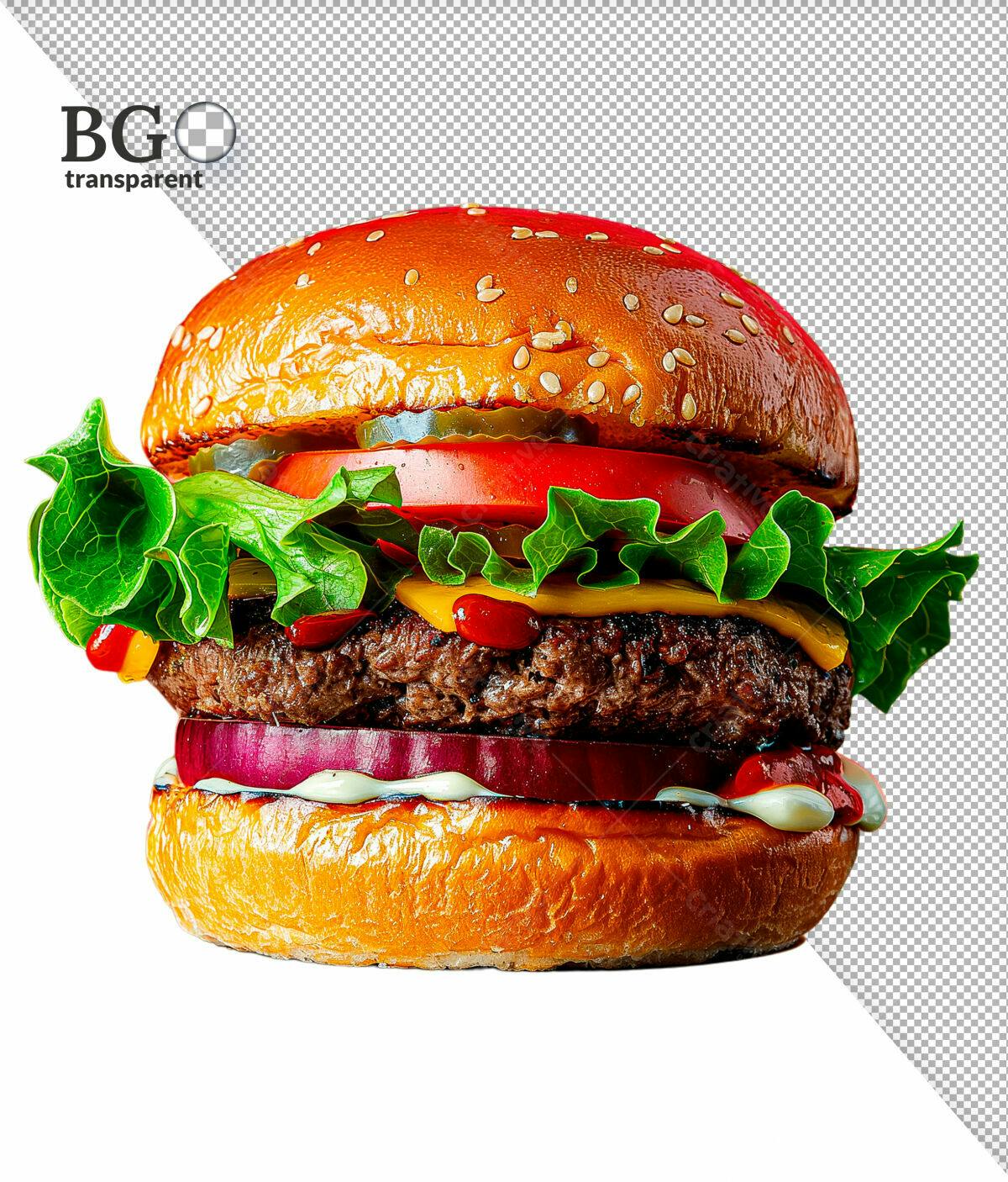 Imagem de Hambúrguer Gourmet PSD Editável
