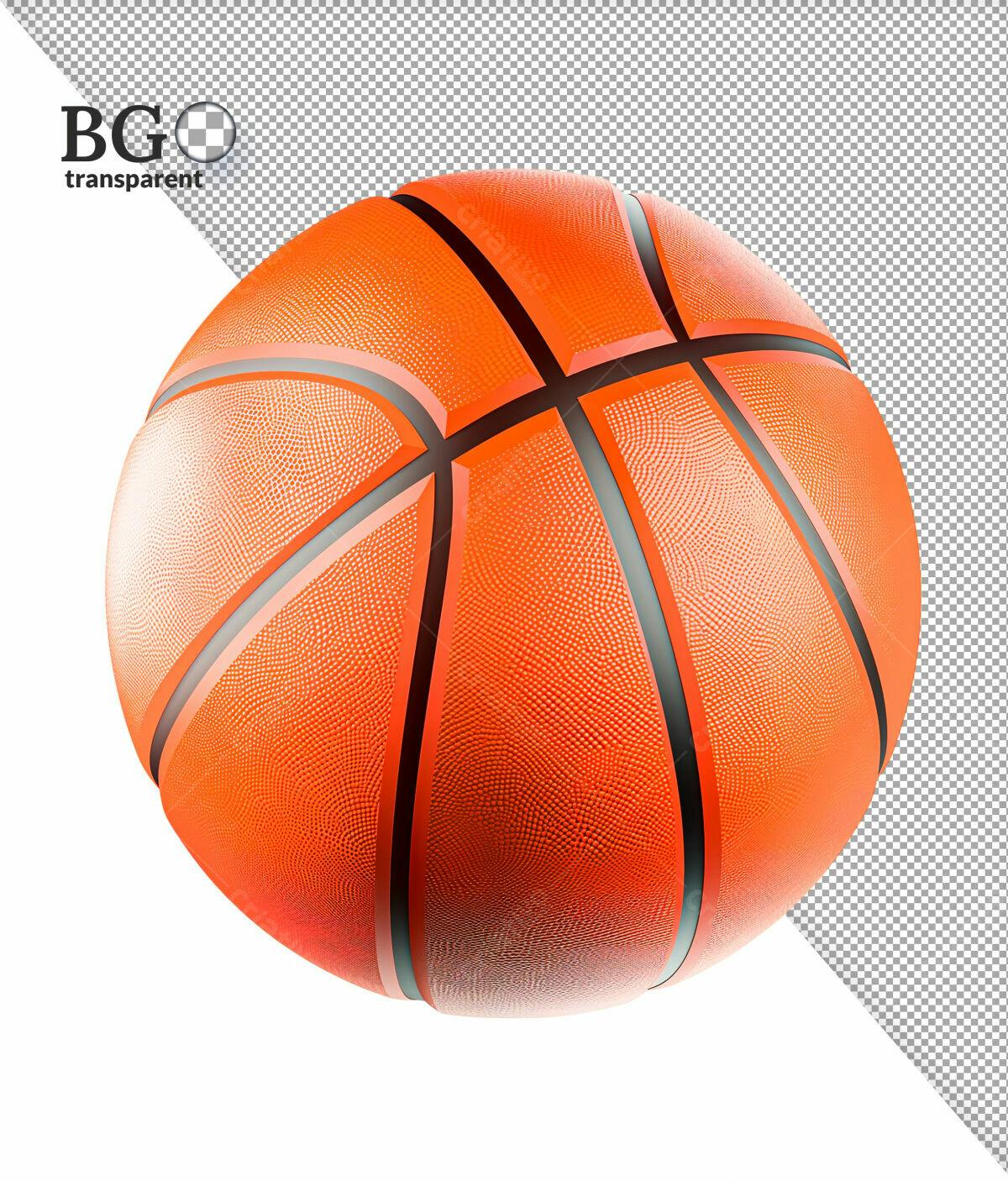 Mockup Bola de Basquete Laranja PSD Editável