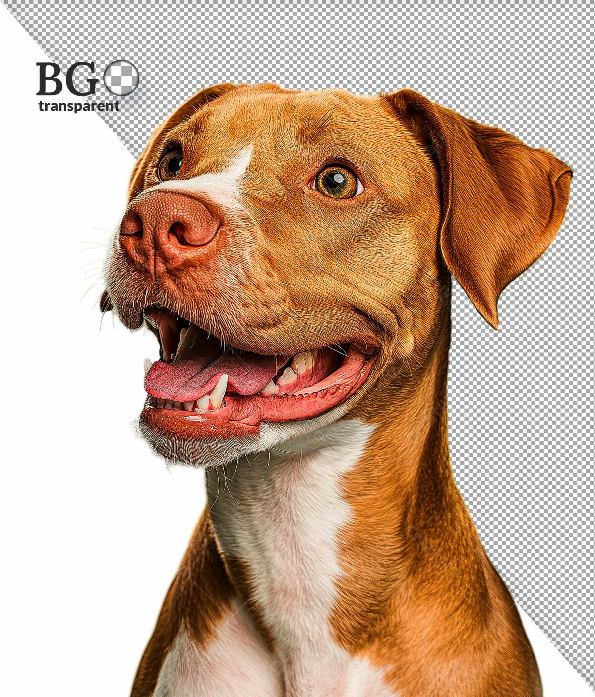 Imagem de Cachorro Marrom e Branco PSD Editável