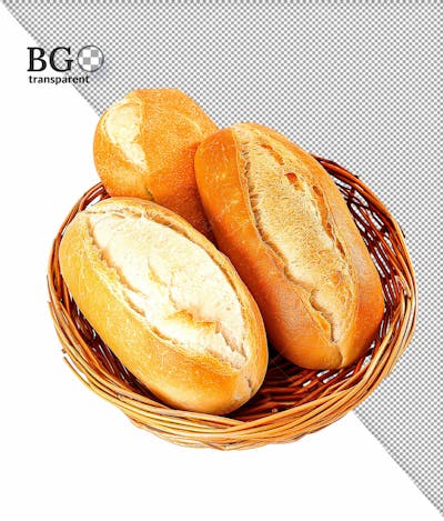 Pão Francês Cacetinho Em Alta Qualidade Para Composição