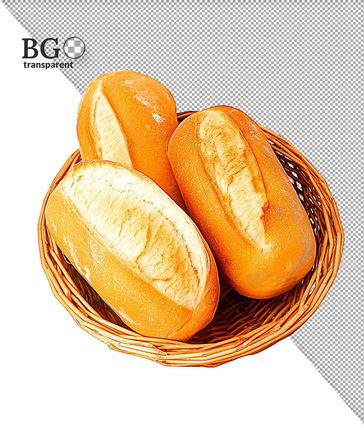 Pães em Cesta PSD Editável