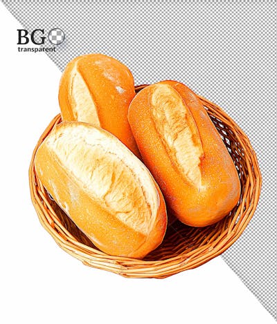 Pão Francês Cacetinho Em Alta Qualidade Para Composição