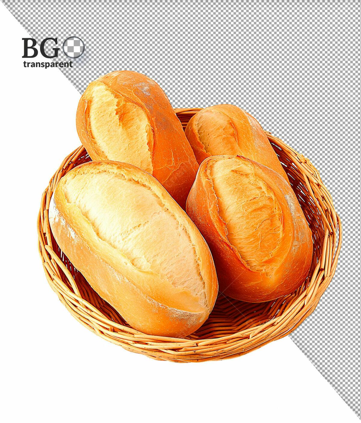 Pães em Cesta PSD Editável