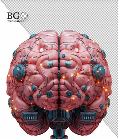 Cérebro 3d em alta qualidade para composição