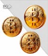 3d high quality bitcoin coins for composition