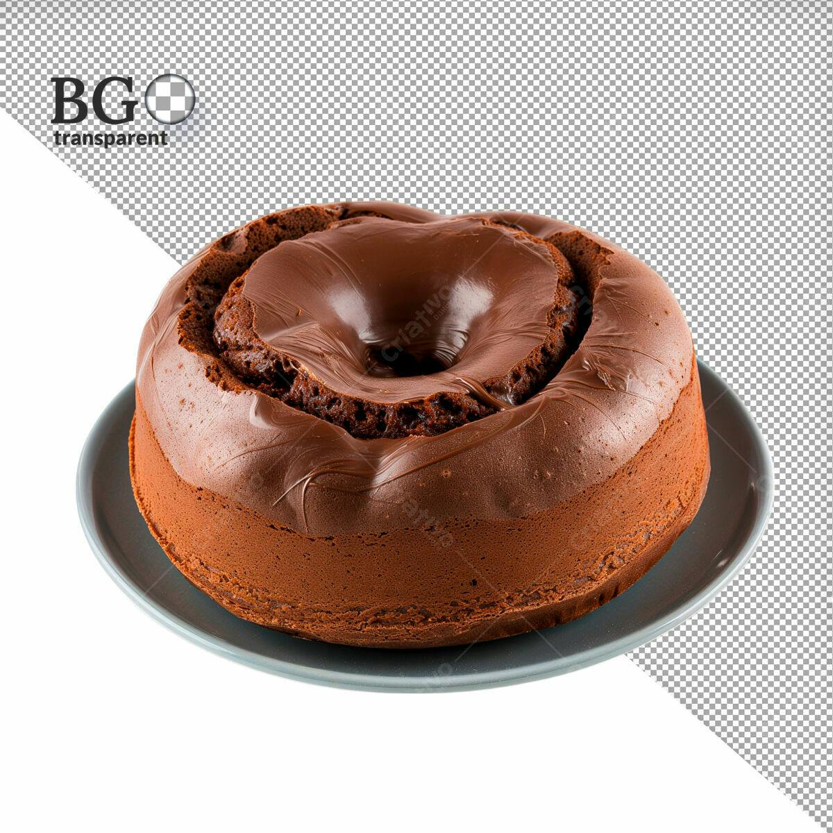 Imagem Bolo de Chocolate PSD Editável