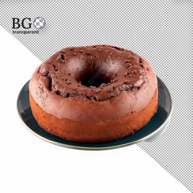 Bolo de chocolate caseiro em alta qualidade para composição