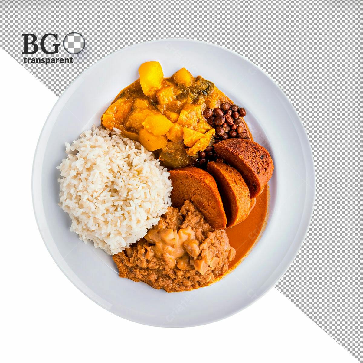 PSD de Prato de Comida Brasileira PSD Editável