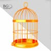 Golden 3d transparent png cages