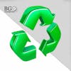 3d icon, recycling symbol, high quality, for composition