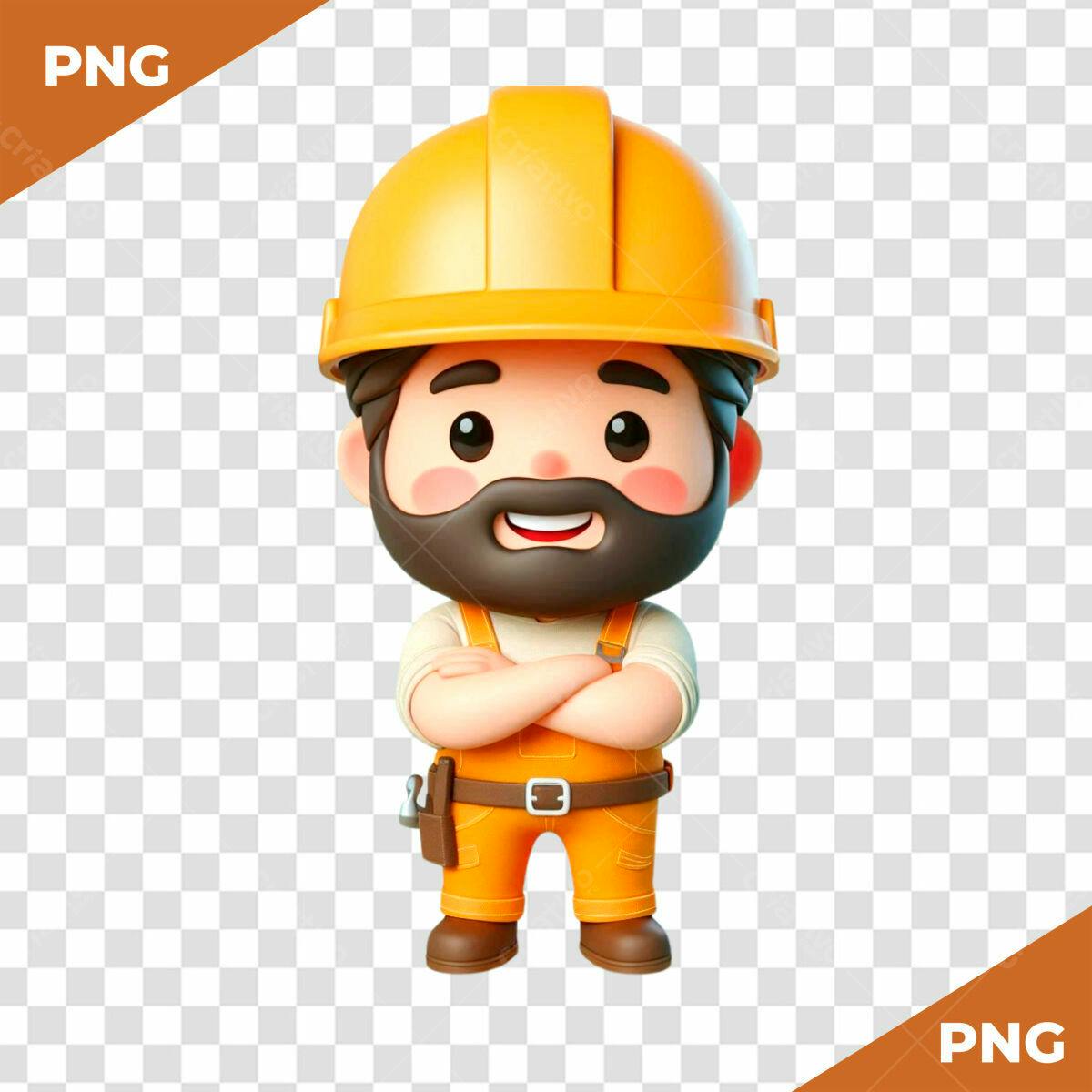 Avatar de Construtor Carismático PSD Editável