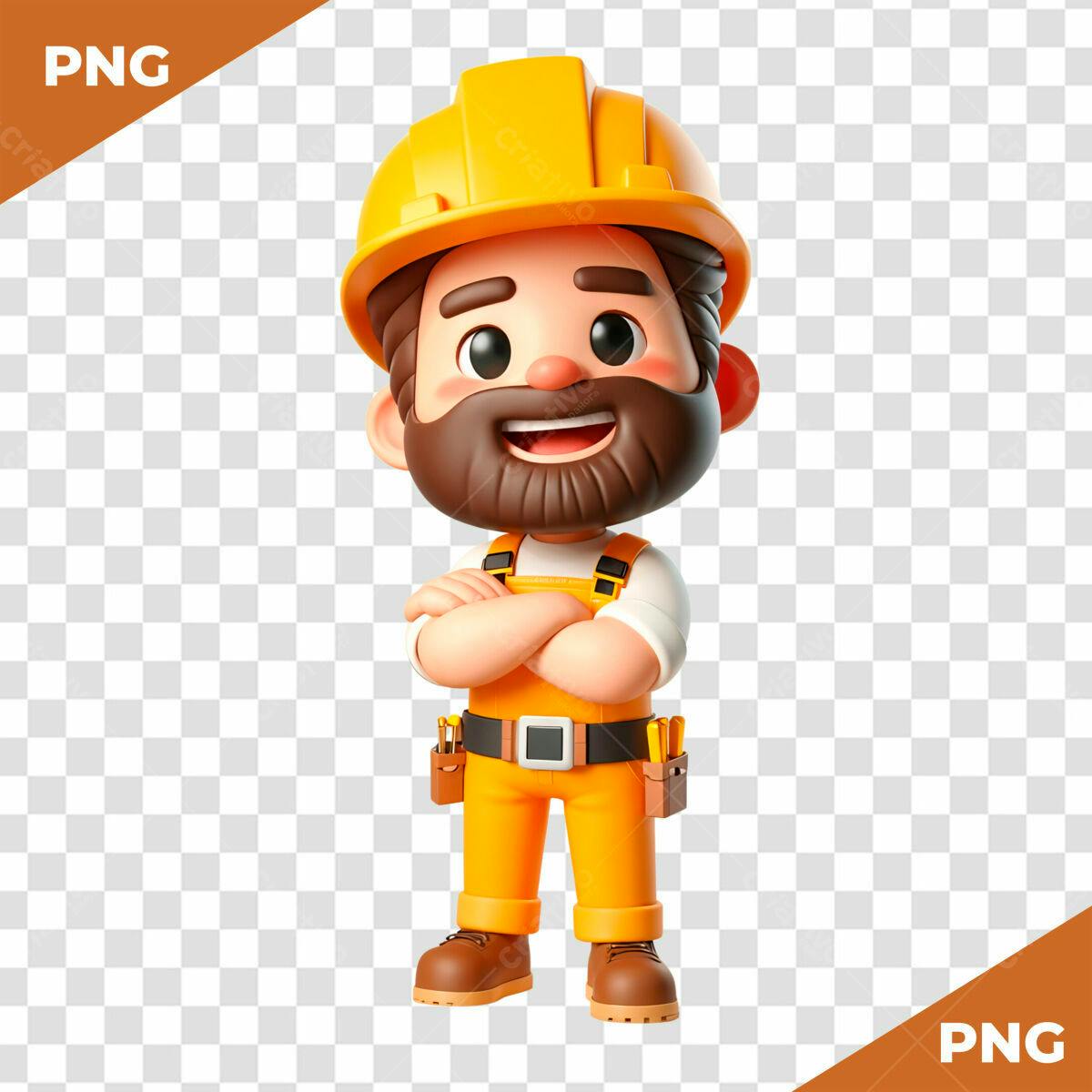 Personagem Cartoon Construtor PSD Editável