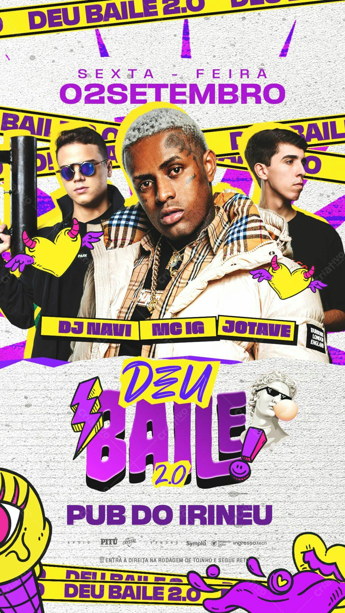Flyer Festa Deu Baile 2.0 PSD Editável