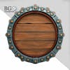 High quality 3d wooden element for composition