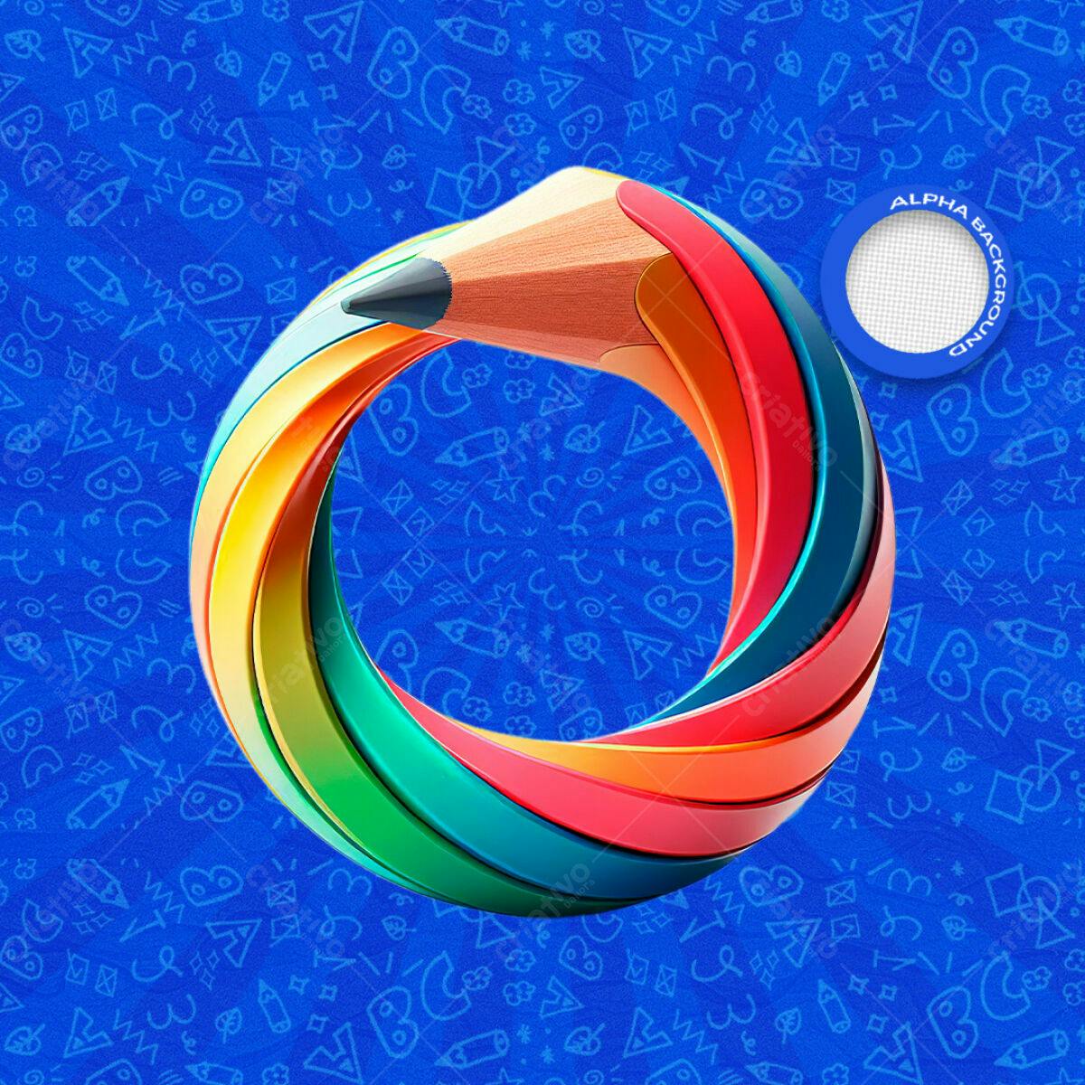 PSD para Design Escolar Criativo Editável