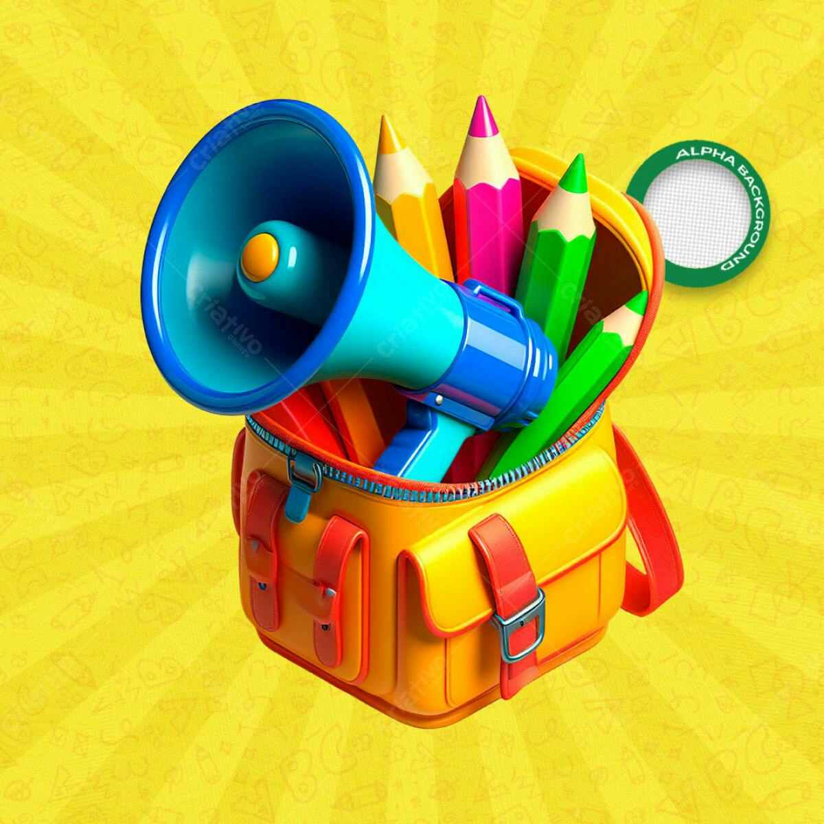 Banner Volta às Aulas PSD Editável