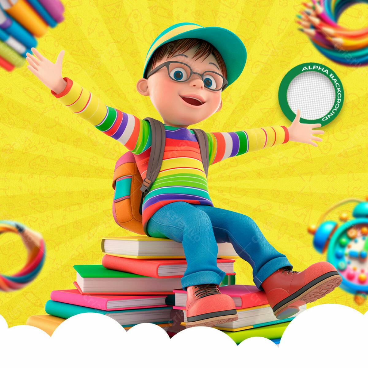 Banner Volta às Aulas PSD Editável