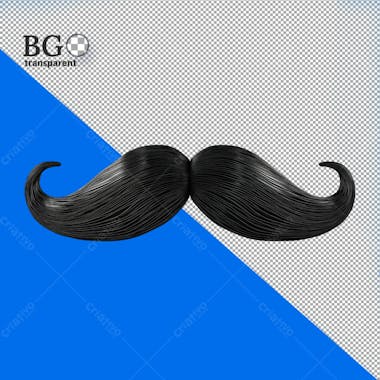 Bigode 3d em alta qualidade para o dia dos pais