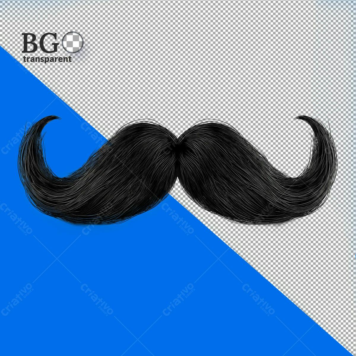 Bigode Estilizado PSD Editável