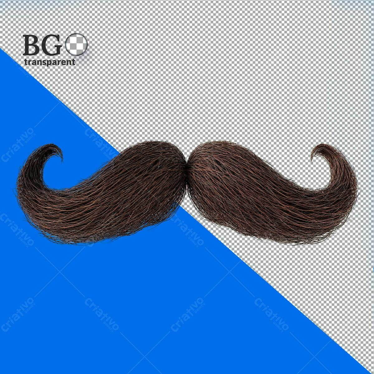 Bigode estilo vintage PSD Editável