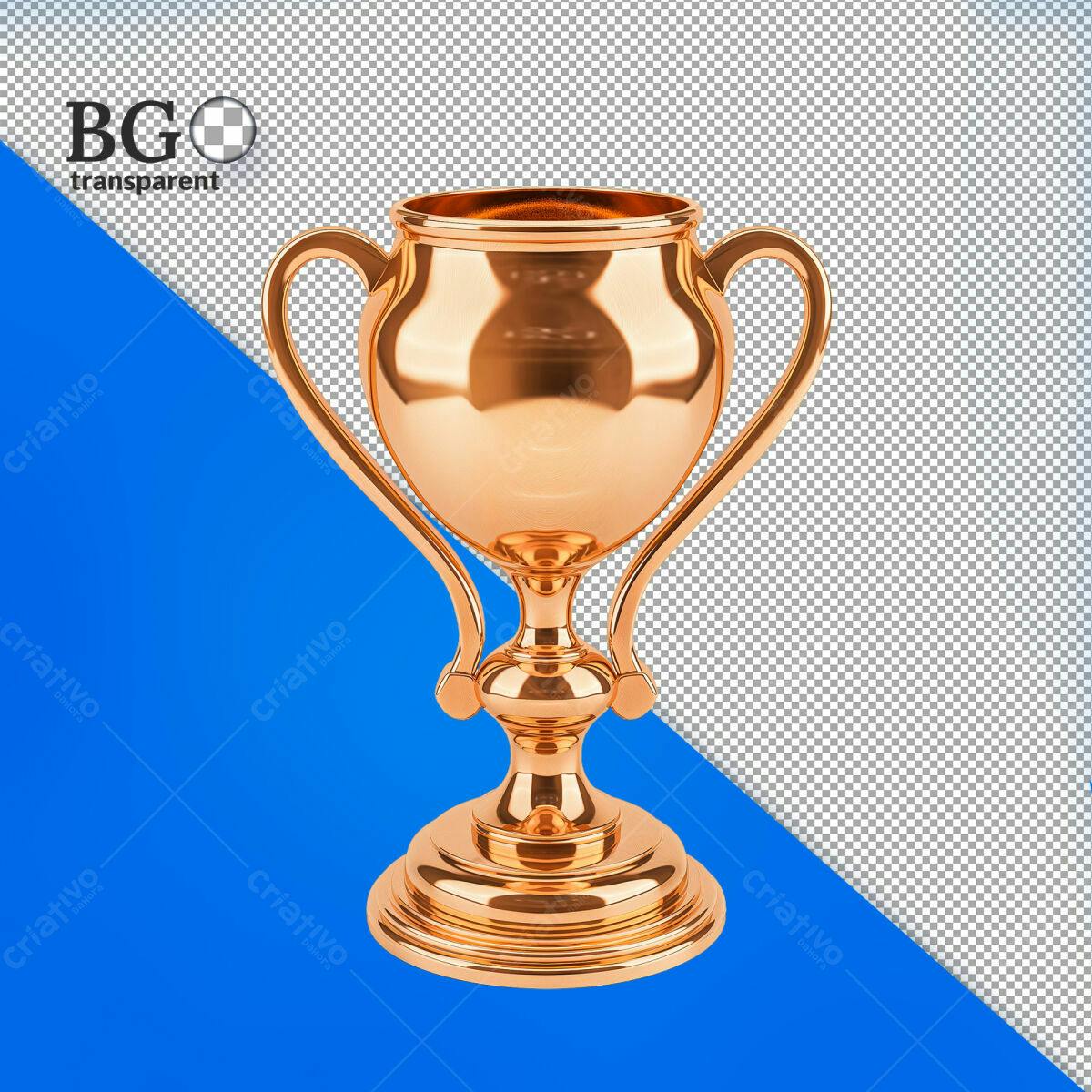 Troféu de Bronze PSD Editável
